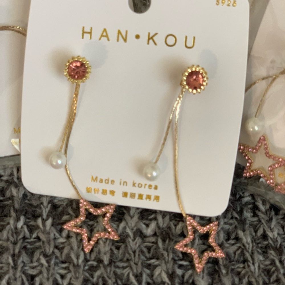 Star earring with free gift